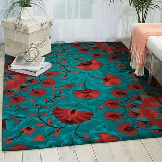 Nourison Suzani Abstract Floral Textured Hand-tufted Area Rug