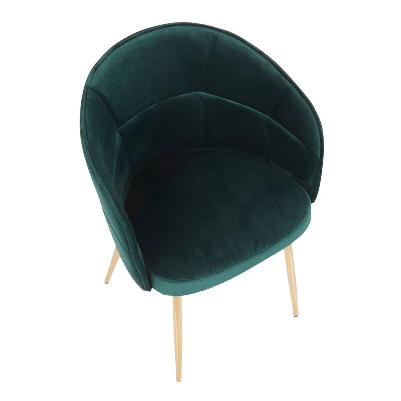 Silver Orchid Ralston Contemporary-Glam Velvet Upholstered Chair - N/A
