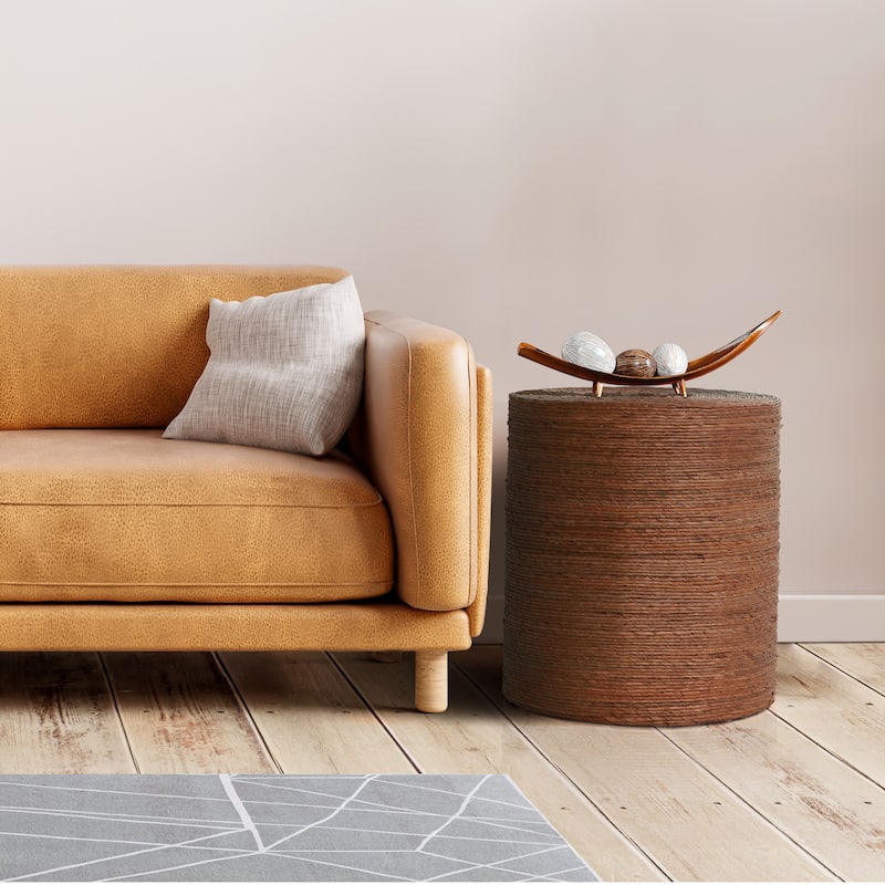 Hana Woven Rattan End Table