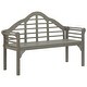 preview thumbnail 23 of 30, vidaXL Patio Queen Bench with Cushion 53.1" Solid Acacia Wood - 53.2" x 21.7" x 37.4"