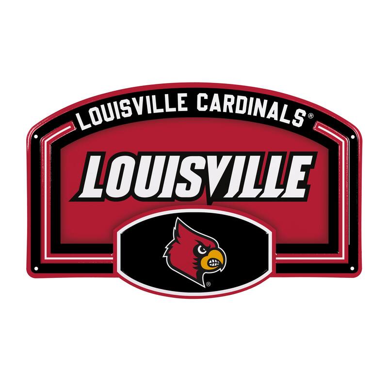 University of Louisville Embossed Steel Wall Sign, 11" x 17"