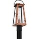 preview thumbnail 2 of 5, Carolina 1-Light Aged Copper Outdoor Post Lantern