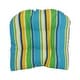 preview thumbnail 4 of 39, 19-inch Rounded Back Tufted Indoor/Outdoor Chair Cushion - 19" x 19"