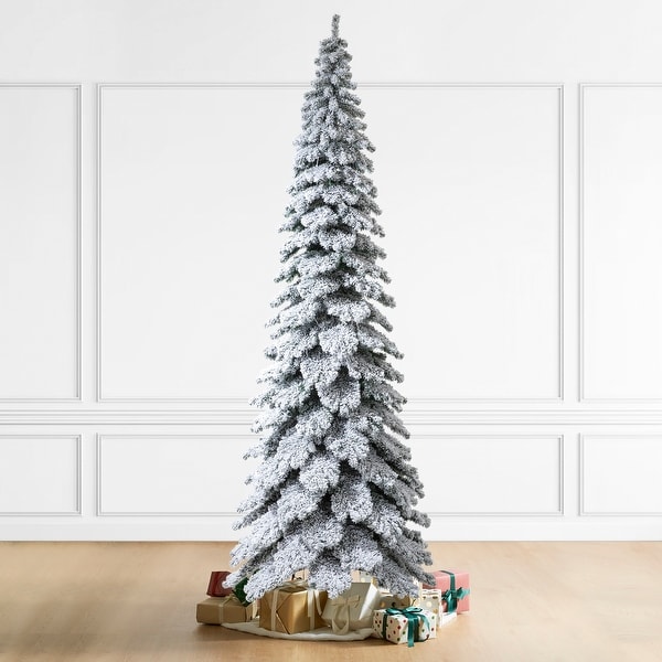 百貨店福袋 Pre-Lit 7.5ft/9ft/12ft Glitzhome Flocked Spruce Layered 冷蔵庫