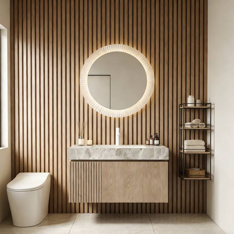 Floating Bathroom Vanity with 1 Pre-drilled Faucet Holes