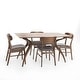 preview thumbnail 60 of 77, Fausett Mid-Century Modern 5 Piece Dining Set by Christopher Knight Home