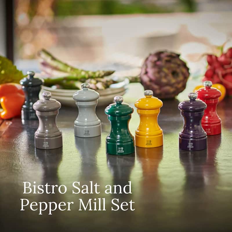 Peugeot Bistro Pepper and Salt Mill Set - 10cm - 4in.