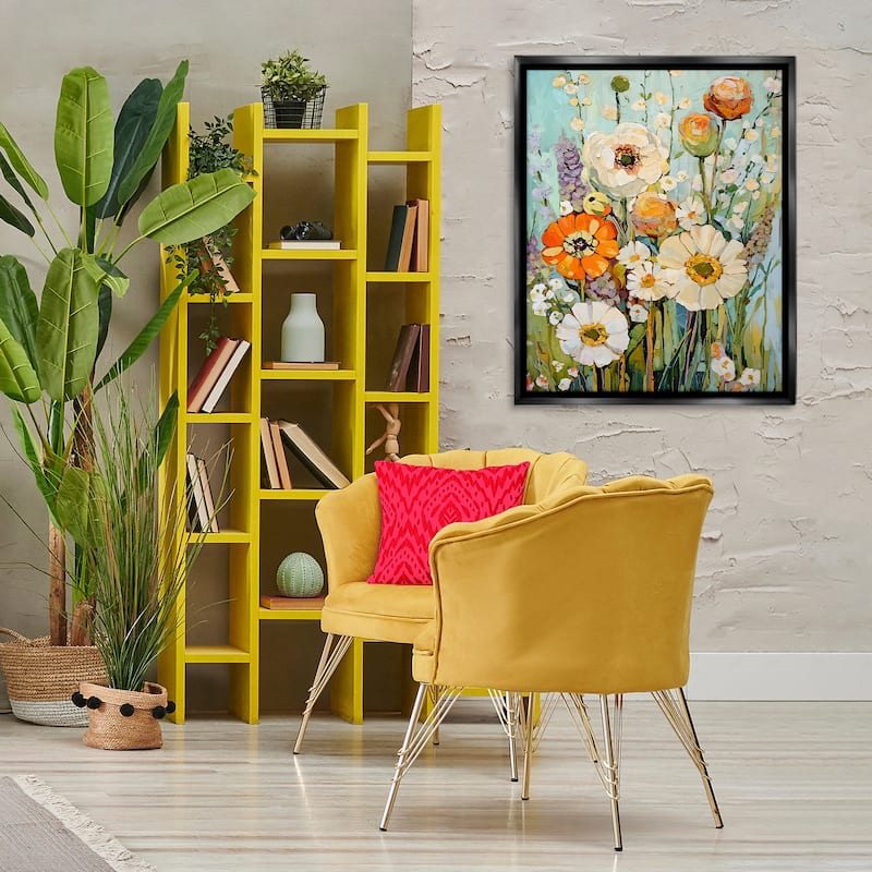 Stupell Woodland Inspiration Florals Framed Floater Canvas Wall Art Design By Franklyn Gregory