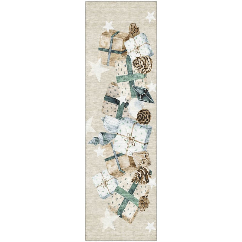Premium Washable Super Soft Christmas Presents Mayfield Rug