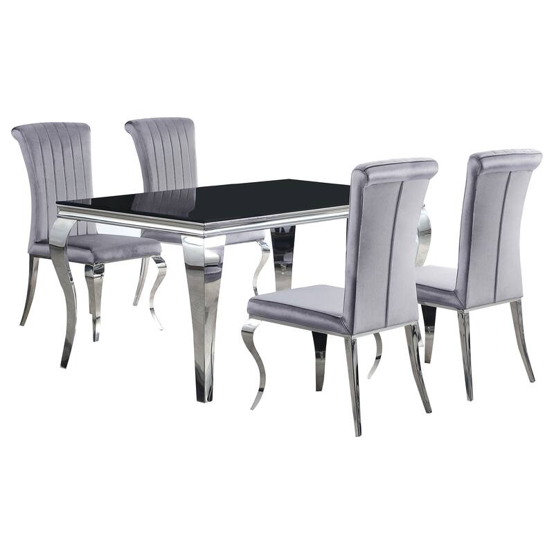Carone Contemporary 5-Piece Rectangular Dining Set