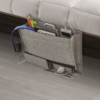 Richard's Bedside Caddy - Gray Arrow Weave
