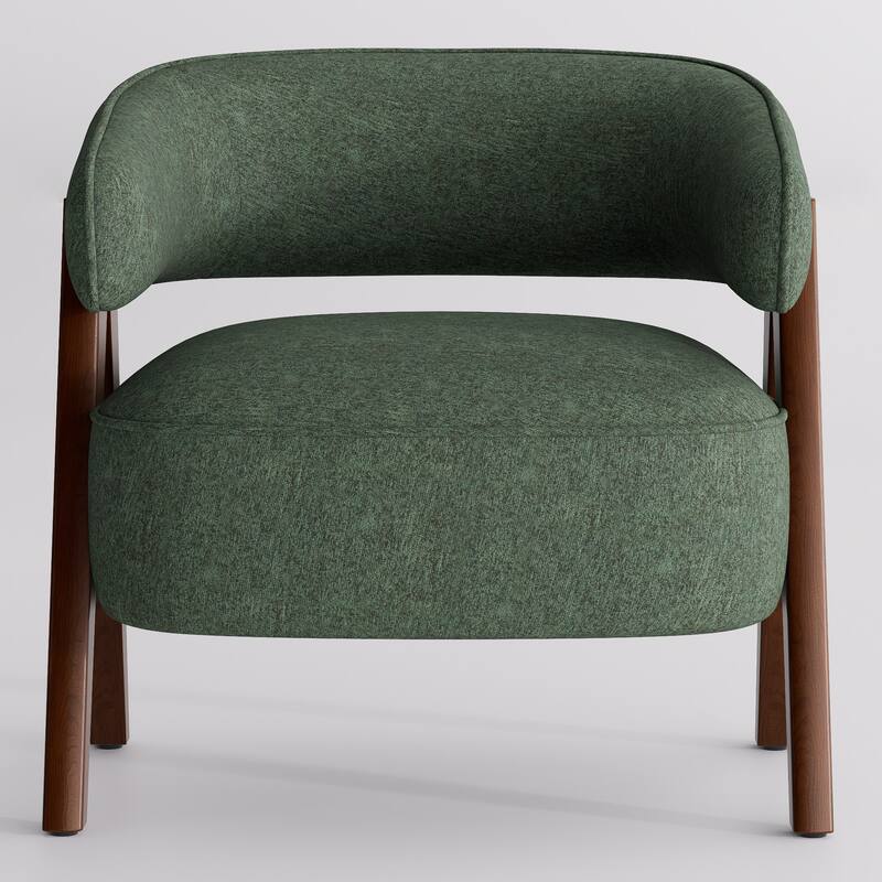 27.56" W x 23.62" D x 27.95" H Accent Arm Chair Fabric Living Room Chair Set of 2