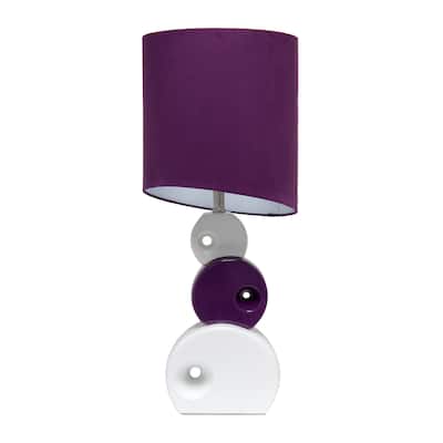 Lalia Home 28.5" Stacked Circle Table Lamp with Angled Drum Shade - 28.5