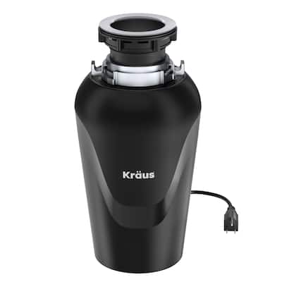 KRAUS WasteGuard Continuous Feed Garbage Disposal for Kitchen Sinks