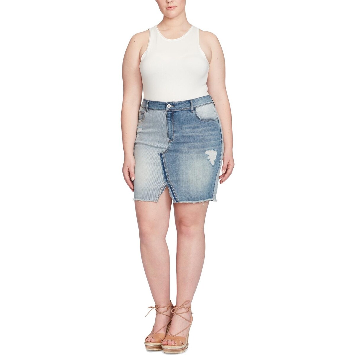 jessica simpson denim skirt