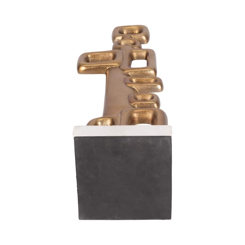 Sagebrook Home Metal 21"H Gold Abstract Table Deco - 5" x 5" x 21"