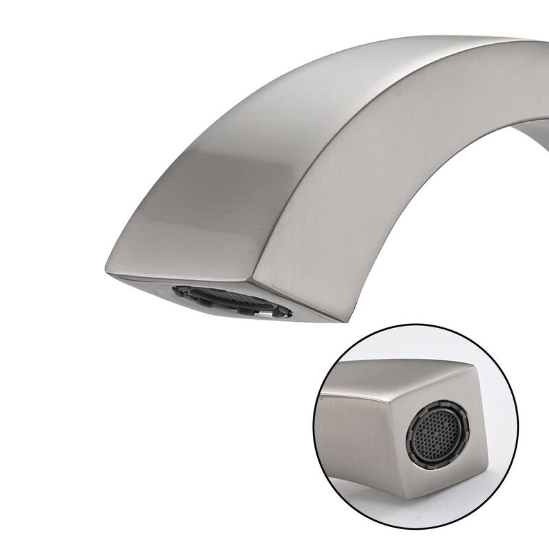 Topcraft Two Handle Bathroom Sink Faucet with Pop-Up Drainer