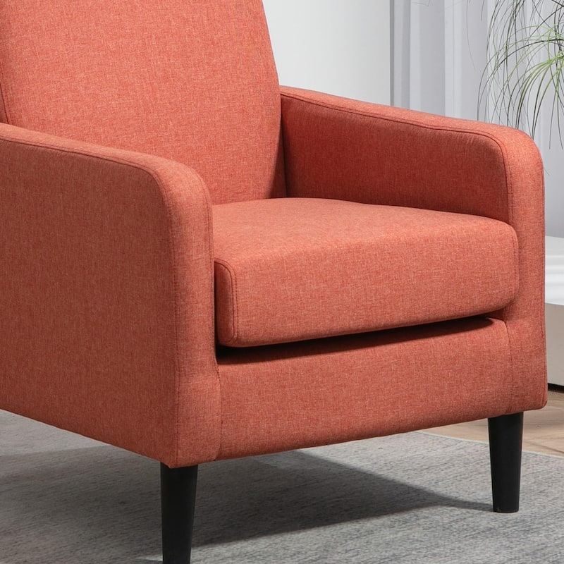 Minimalist Elegant Style Armchair with Solid Wood Frame Construction and New Soft Sponge