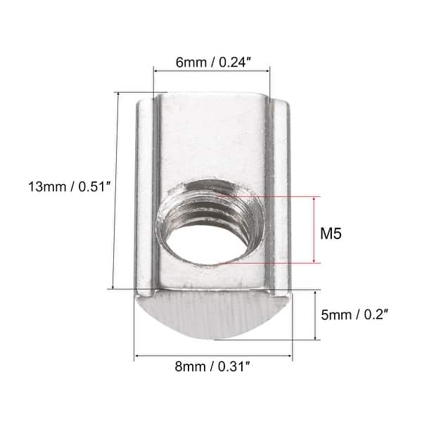 Item Slot Nut Spring T Slot Nuts Roll in Spring T-nut with Ball Carbon Steel for 2020 Series ...