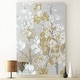 preview thumbnail 10 of 8, Mustard on Grey Blooms I-Premium Gallery Wrapped Canvas