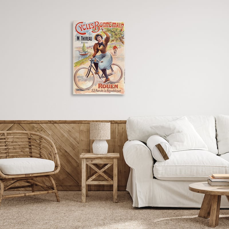 Stupell Vintage Cycles Bonnemain Canvas Wall Art Design By Marcus Jules