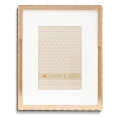 Curata Classic Gold-Tone Beaded Edge 8x10 Photo Frame