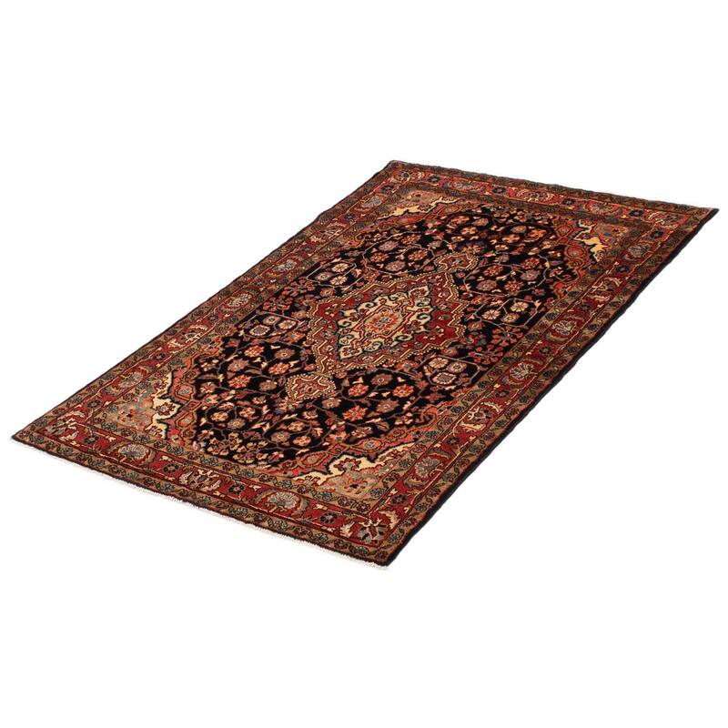 ECARPETGALLERY Hand-knotted Andelz Dark Navy Wool Rug - 4'3 x 6'4