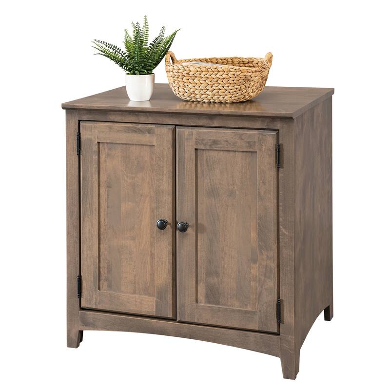 Arch+Haven Solid Wood 2 Door Cabinet