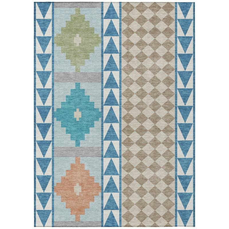Machine Washable Indoor/ Outdoor Global Pima Chantille Rug
