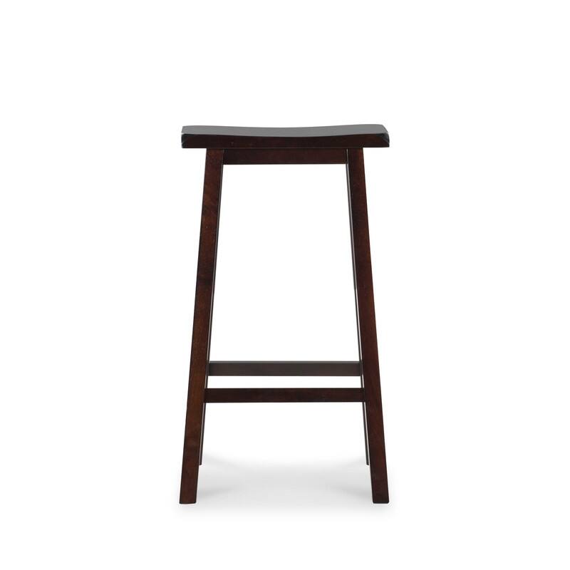 Linon Pitchfork Curved Saddle Seat Bar Stool Bed Bath & Beyond 20306405