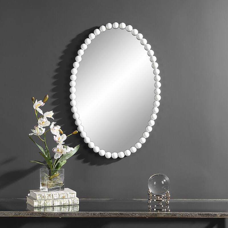 Uttermost Serna Oval Mirror - 20"W X 30"H X 2"D