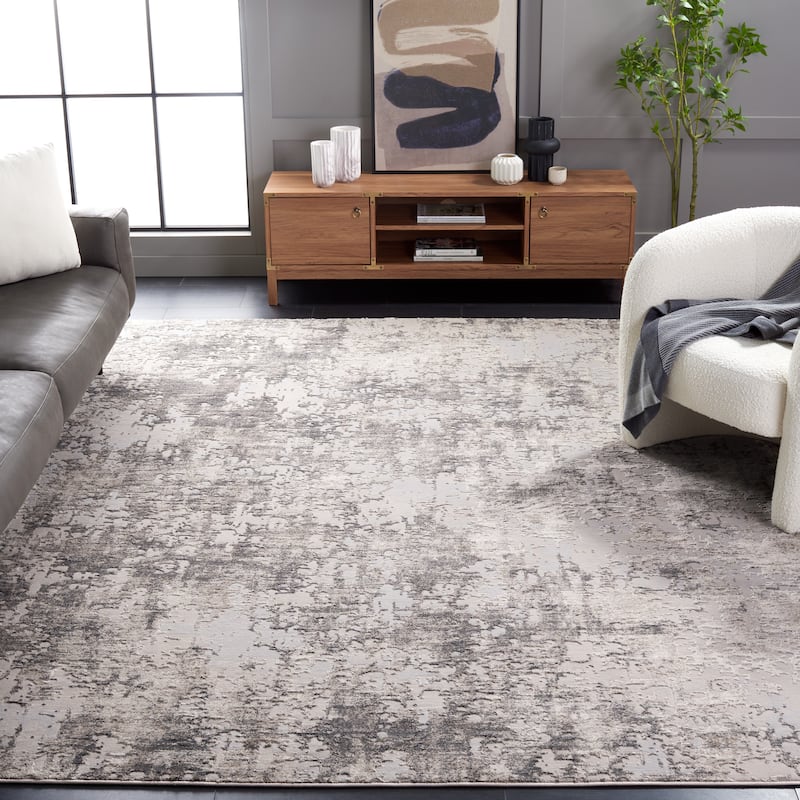 SAFAVIEH Continental Virginie Modern Rug - 9' x 12' - Light Beige/Dark Grey