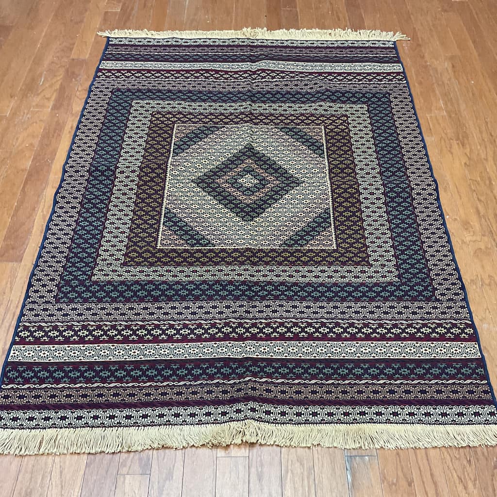 HERAT ORIENTAL Handmade Soumak Wool Kilim - 4'2" x 6'