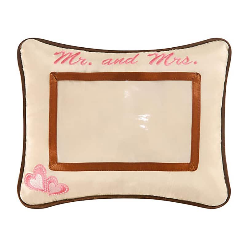 8" x 10" Mr. And Mrs. Embroidered Picture Pillow