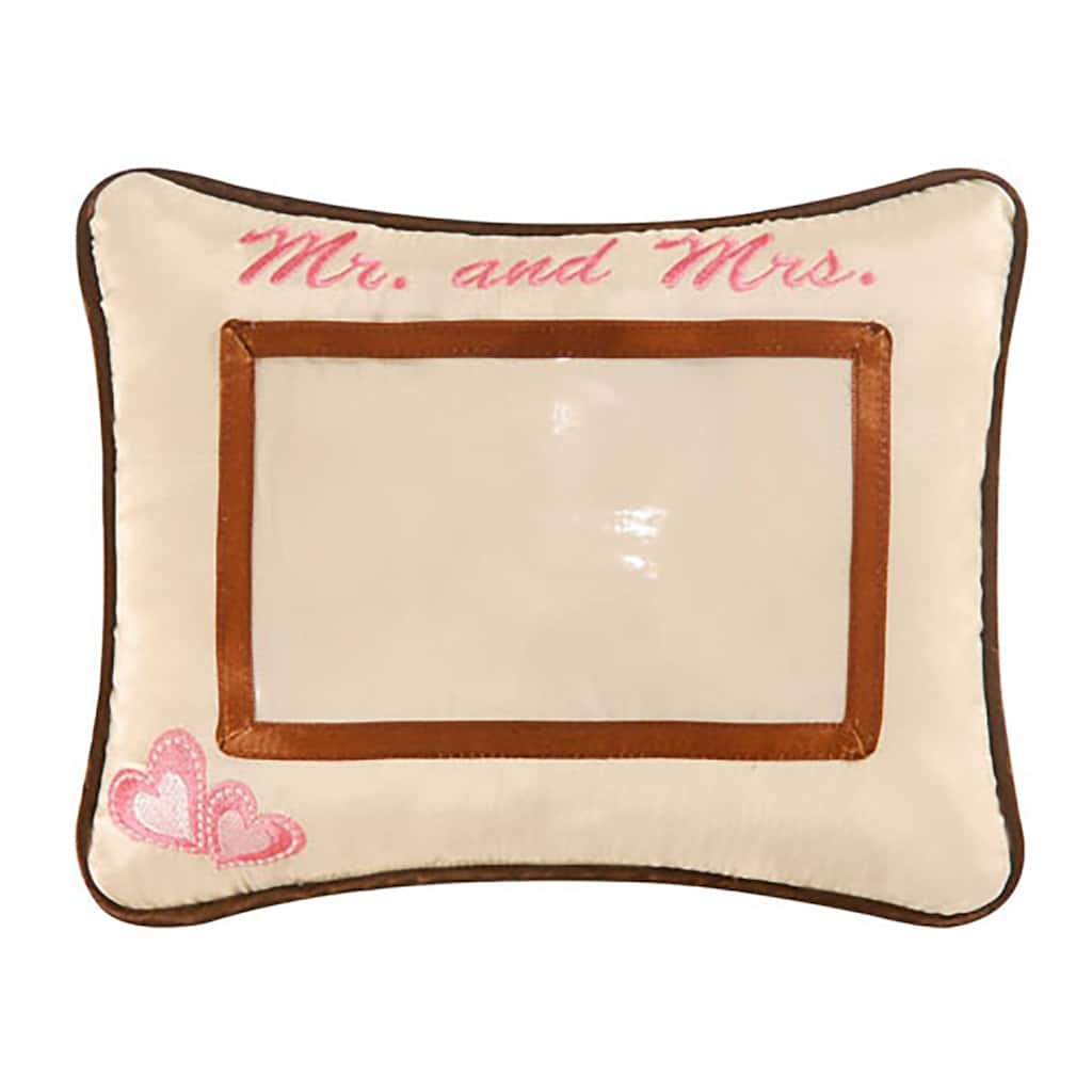 8" x 10" Mr. And Mrs. Embroidered Picture Pillow