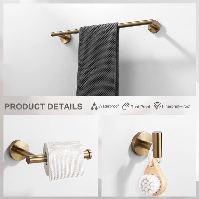 WOWOW 6-Piece Bath Hardware Set with Mounting Hardware