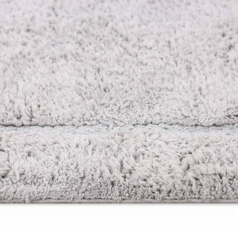 Superior Cotton Non-slip Oval Bath Rug - (Set of 2) - On Sale ...