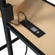 preview thumbnail 49 of 78, Modern Loft Bed with Desk & Wardrobe, Metal Loft Bed Frame with Shelves, USB Power Outlet, LED Light, for Kids Teens Adults