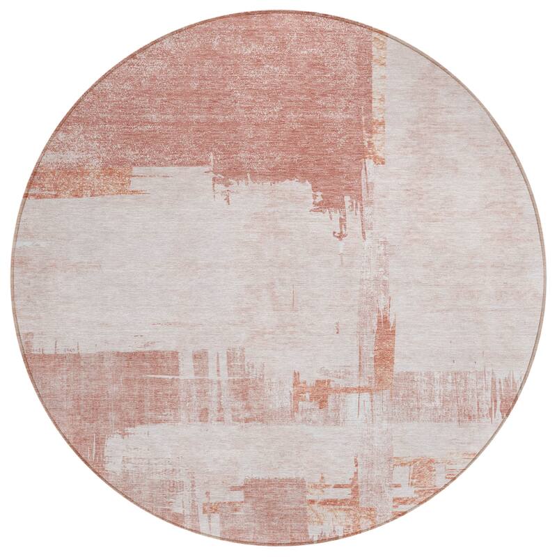 Machine Washable Indoor/ Outdoor Chantille Abstract Modern Rug