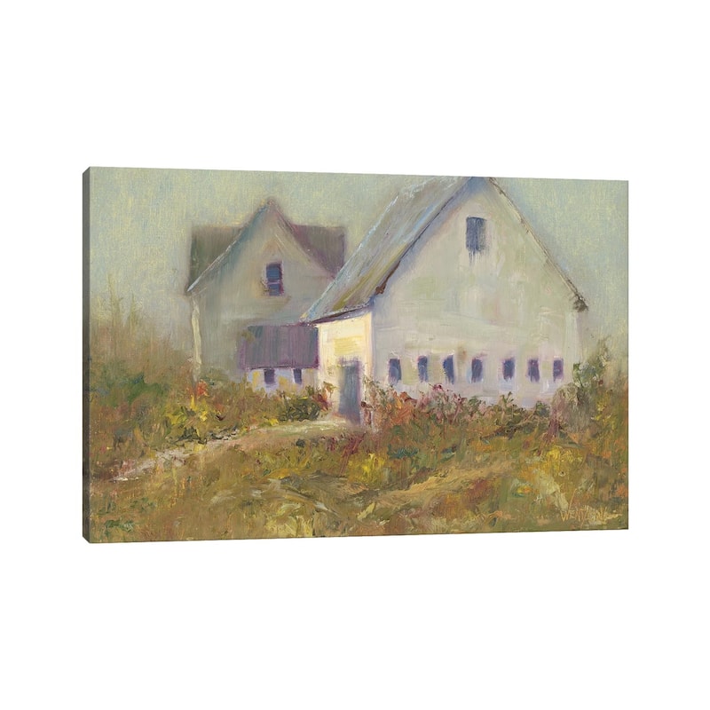 iCanvas "White Barn I" by Marilyn Wendling Canvas Print