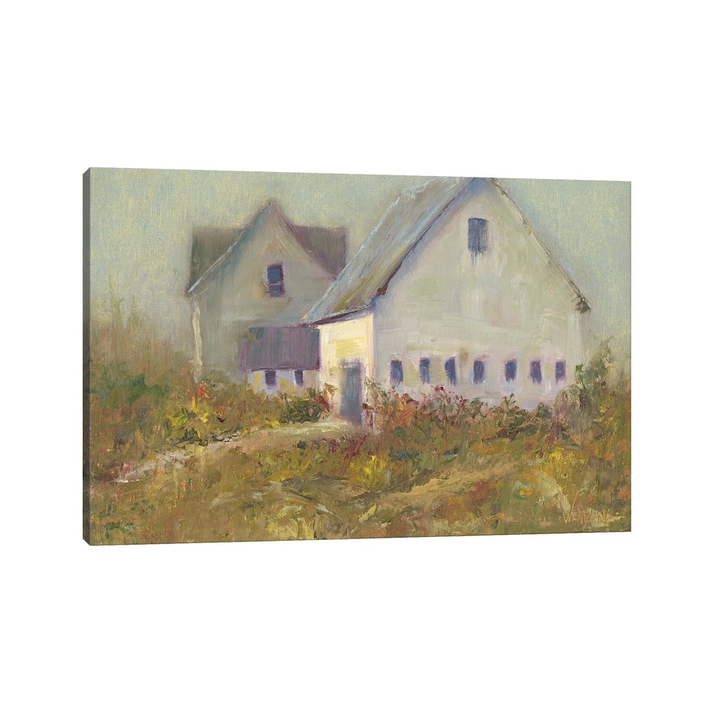 iCanvas "White Barn I" by Marilyn Wendling Canvas Print