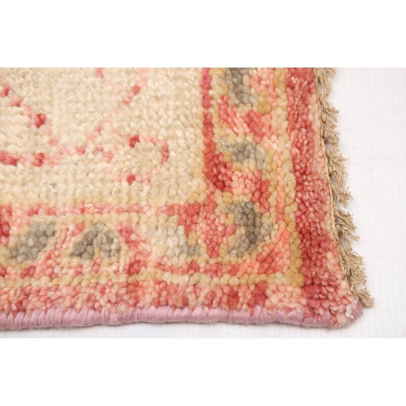 ECARPETGALLERY Hand-knotted Mamluk Dark Grey, Pink Wool Rug - 8'0 x 10'1