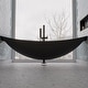 preview thumbnail 7 of 10, ALFI brand HammockTub1-BM 79" Acrylic Wall Mounted Hammock Tub