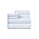 preview thumbnail 1 of 5, Caro Home Parsnip Six Piece Towel Set White Seaglass