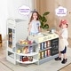 preview thumbnail 8 of 8, Gymax Kids Wooden Grocery Store Playset w/ Realistic Checkout Counter