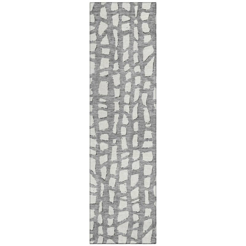 Machine Washable Indoor/ Outdoor Chantille Modern Abstract Rug