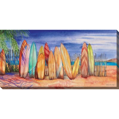 Surfs Up Indoor/Outdoor Art - Multi-color