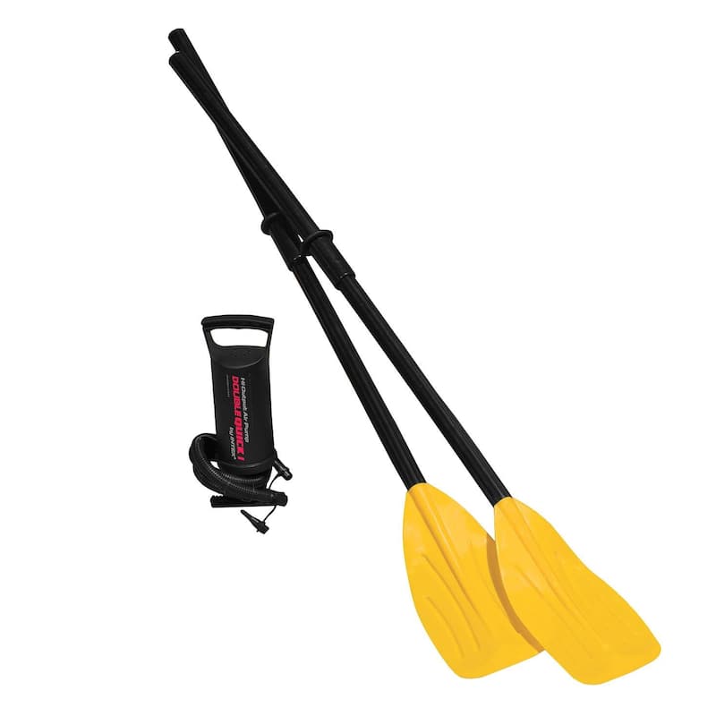 Intex Explorer 300 Inflatable Fishing 3 Person Raft Boat w/ Pump & Oars (6 Pack)