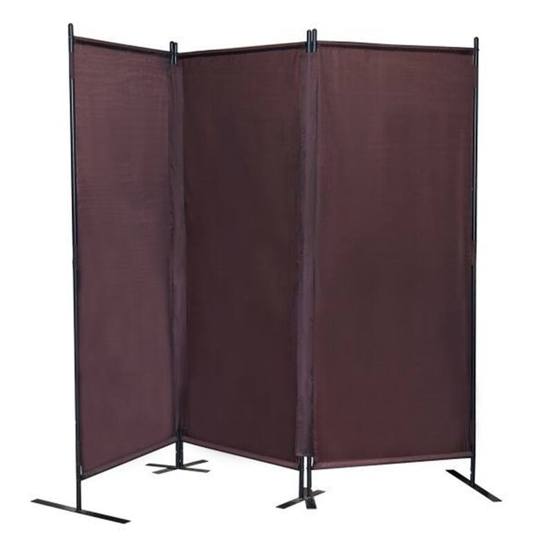 3 Panel Folding Privacy Screen Portable Wall Partition, 6 Ft Divider