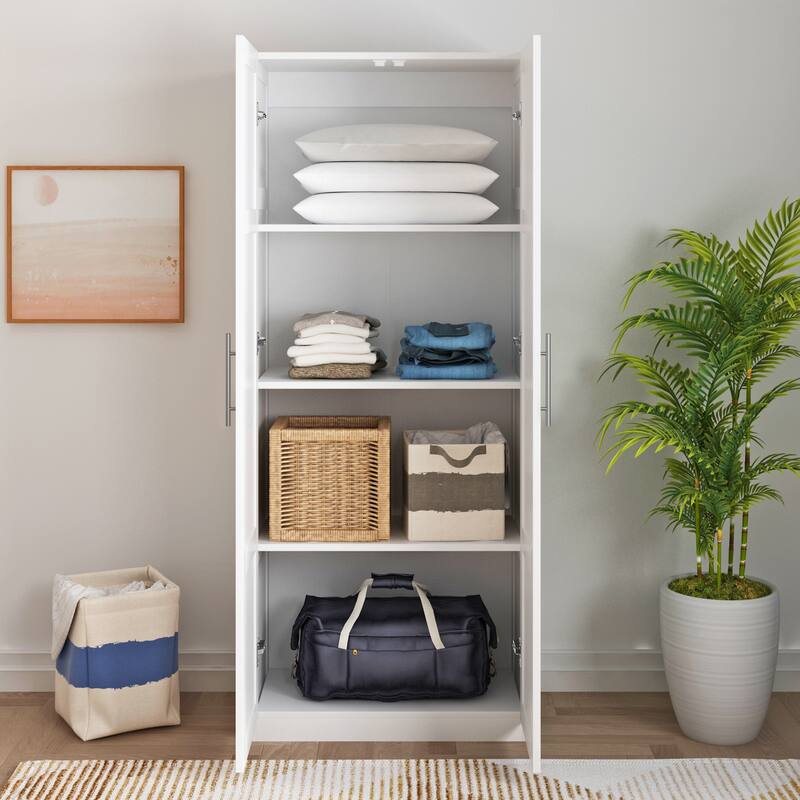 High wardrobe with 2 doors and 3 partitions Bed Bath & Beyond 37065684